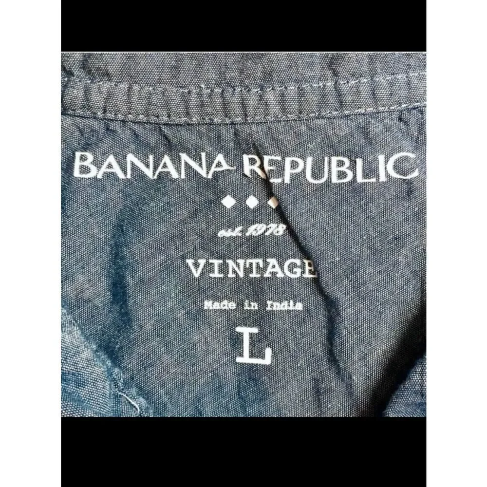 Banana Republic Vintage Bold Stripe NavyStar in Navy Blue/White Men’s Large